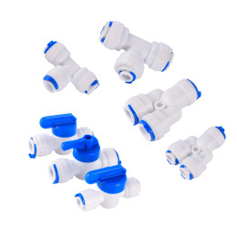 OD 1/4"3/8"соединитель для быстрого доступа к трубе, обратный осмос, быстросъемный замок, Y-образное соединение, тройник, соединительный клапан, адаптер