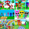 Фон Incrediboxed Birthday Party Spr&UNKIs Декор Фон С Днем Рождения Декор Баннер Вечеринка Фотография Подарки Реквизит