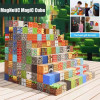 Обновление, магнитные строительные блоки, игрушка, набор Mine Magnet World для мальчиков и девочек, STEM, сенсорные кубики Монтессори для малышей