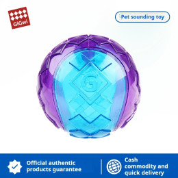 Gigwi Pet Toys Серия G-Ball Интерактивный мяч для собак Игрушки для собак Писклявые шарики 2,5 дюйма Надувные и разные цвета для маленьких/средних собак