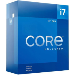 Настольный процессор Core i7-12700KF, 12 (8P+4E), сердечники до 5,0 ГГц, разблокированный набор микросхем LGA1700 серии 600, 125 Вт