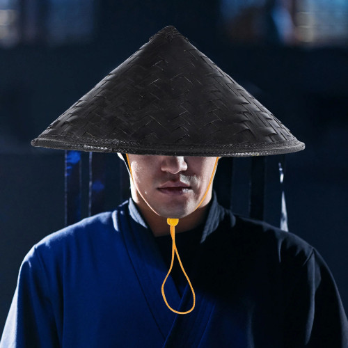 Шляпа Samurai, соломенный ниндзя, китайский косплей, японский рис, азиатские бамбуковые конические шляпы Coolie, искусственные фермерские конусы, декоративные