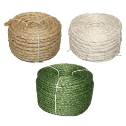 Шпагат для кошек Sisal, веревка для кошек, аксессуары для когтей, гамак для украшения дома и садоводства, 6 мм x 20 м