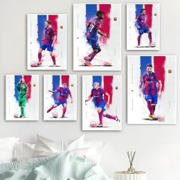 Плакат FC B-barcelona, печать на бумаге, домашняя гостиная, спальня, вход, бар, кафе, украшение на стену, фреска