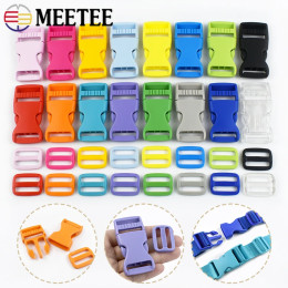 5-20 комплектов Meetee 15/20/25 мм, пластиковая пряжка, ремешок для сумки, регулируемое кольцо, лямка, трехскользящие крючки-ползунки, аксессуары