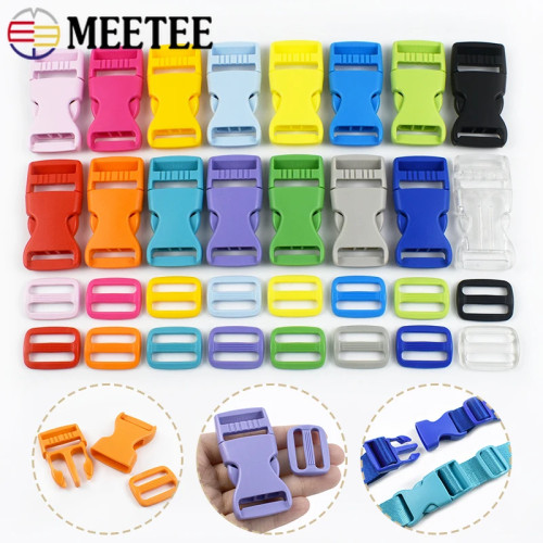 5-20 комплектов Meetee 15/20/25 мм, пластиковая пряжка, ремешок для сумки, регулируемое кольцо, лямка, трехскользящие крючки-ползунки, аксессуары