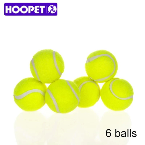 HOOPET Dog Toy Six Tennis Balls Bite-resistant Dogs Puppy Teddy Training Product