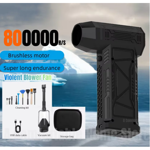 Xiaomi Violent Turbo Fan 800000RPM Бесщеточный двигатель Duster Usb Перезаряжаемый воздуходувка Высокоскоростной цифровой дисплей со светом Новый