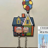 Настенный держатель для ключей, брелок для ключей для пары, вешалка для ключей, общий брелок для ключей вверх, держатель для ключей из фильма, держатель для ключей с головоломкой, Рождественский подарок