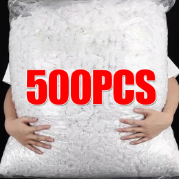 500/10 шт., одноразовые прозрачные крышки для пищевых продуктов, пластиковые обертки, пакеты для хранения свежих продуктов для домашней кухни, эластичная крышка для чаши