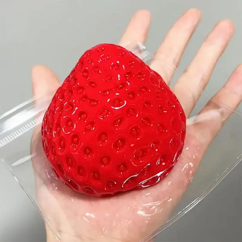 Большая клубничная мягкая игрушка Taba Kawaii, красные, розовые Squishies, игрушка-непоседа, фрукты, овощи, мягкая игрушка в подарок на день рождения для девочек
