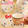 Голова кота из мультфильма подставки под стаканы Hello Cat, силиконовый гель, изолированный, держатель для стакана, кухонные принадлежности