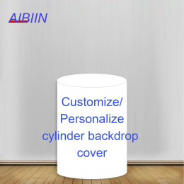 AIBIIN индивидуальный цилиндр фон крышка торт десерт круглая колонна фон крышка детский душ день рождения свадьба декор