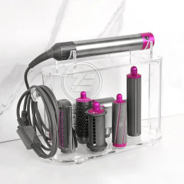 Держатель для хранения, совместимый с аксессуарами Dyson Airwrap Styler, акриловый органайзер на столешнице с 6 отверстиями, настольный органайзер