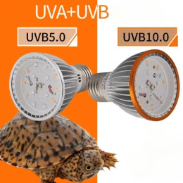 Светодиодная лампа для рептилий UVA UVB E27, лампа для террариума, полный спектр 5,0/10,0, освещение, нагревательная лампа для маленьких домашних животных, терапия ночного видения