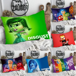 Наволочка с мультяшным принтом Disney Inside Out 2, милая забавная подушка Happy Sad Angry, наволочка для детской комнаты, украшение для дома, подарок