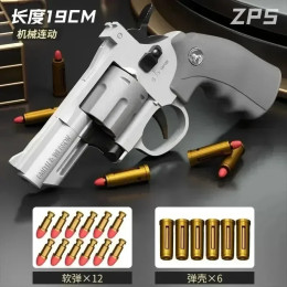 ZP5 Repetition Revolver Jouet Coquille Balle Molle Zaporsemi-автоматический Enfants Garçon ZP-5 357 Modele Sa булочек