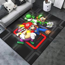 Ковер с принтом Super Mario Game HD для гостиной, спальни, украшение для пикника, лагеря, кухни, ковер, украшение для ползания