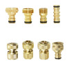 1/2''5/8"3/4''1''латунный шланг, быстрый соединитель, фитинг для остановки воды, медная резьба, муфта для крана, адаптер для садового пистолета для полива