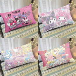 Мультяшная наволочка Sanrio, милая наволочка Kuromi с изображением собаки корицы, наволочка для дивана, наволочка для кровати, украшение для дома