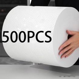 50/500 шт. кухонные одноразовые тряпки многоразовые нетканые салфетки для чистки тряпки для мытья посуды тряпка полотенца чистящие подушечки оптом