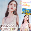 GATYZTORY фото на заказ 5D алмазная живопись DIY Алмазная вышивка распродажа круглая дрель кристаллическая картина из стразов домашний декор