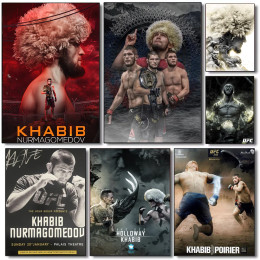 U-UFC плакат Хабиб Нурмагомедов HD арт липкая стена водонепроницаемый дом гостиная спальня бар эстетическое украшение
