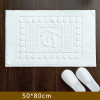 Утолщенное белое напольное полотенце с 3D рисунком ног для отеля, дома, коврик для ванной комнаты, хлопковые нескользящие водопоглощающие полотенца для ванны 50*80 см