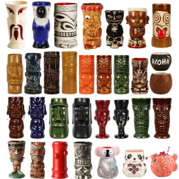 Гавайские Керамическая кружка Tiki, креативная фарфоровая кружка для пива,вина кружка, посуда для напитков，чашка с зомби кружка ，барный инструмент
