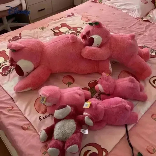 MINISO 40/50 см Lotso милые плюшевые игрушки мультфильм клубничный медведь плюшевая кукла мягкая подушка Kawaii аниме медведь мягкая кукла подарки для девочек