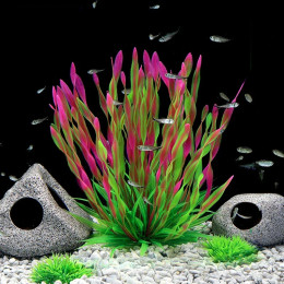 Искусственные подводные растения, аквариум, украшение из морских водорослей, зеленая, фиолетовая, смотровые украшения для воды, аквариум