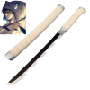 Demon Slayer Косплей Hashibira Inosuke Bamboo в сборе 24 дюйма Katana Kimetsu no Yaiba Hagashi Akihito Weapon 60 см Модель меча