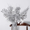 5PCS Silver Plastic Artificial Flowers Wedding Hotel Scene Decoration Home Decor Road Guide Silk Flower Arrangement
