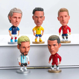 Soccerwe 7 см Высота футбольные Мини-куклы фигурки героев мультфильмов подвижные рождественские подарки экшн-фигурки