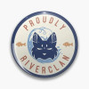 Мягкая булавка для лацкана Riverclan Pride, булавка для лацкана, милый декоративный воротник для любителей мультфильмов, модная металлическая подарочная забавная брошь для одежды