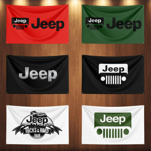 3x5 футов J-J-JEEPs флаг полиэстер печатные автомобильные баннерные флаги для декора гаража