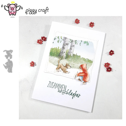 Piggy Craft металлические штампы для резки, форма для детей и собак, скрапбук, нож для рукоделия, форма, лезвие, трафареты, штампы