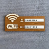 1 шт., деревенский деревянный знак с паролем Wi-Fi, винтажная настенная табличка с индикатором беспроводной сети, многоцелевой аксессуар для домашнего декора