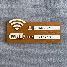 1 шт., деревенский деревянный знак с паролем Wi-Fi, винтажная настенная табличка с индикатором беспроводной сети, многоцелевой аксессуар для домашнего декора
