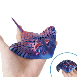 Водное животное с 3D принтом - бионическая игрушка-стедрай Манта, рельефное украшение для рабочего стола, гибкая игрушка для морского существа, подарки для всех