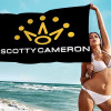 Одеяло из микрофибры Scotty Camerons, быстросохнущие пляжные полотенца, супервпитывающее одеяло для полотенец для бассейна с большим принтом