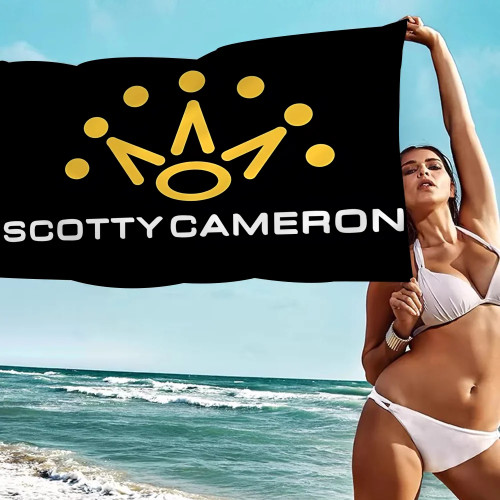 Одеяло из микрофибры Scotty Camerons, быстросохнущие пляжные полотенца, супервпитывающее одеяло для полотенец для бассейна с большим принтом