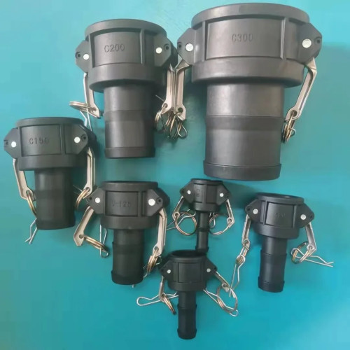 Адаптер для резервуара IBC S60 * 6, фитинг из полипропилена Camlock, Тип C, Женский соединитель Camlock 64 мм, x хвостовик шланга 1"1,5''2"2,5"3"4"