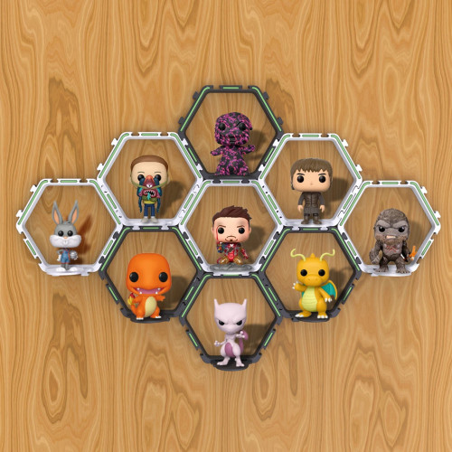 Подставка для выставки товаров из 9 предметов, подходит для фигурок Funko POP, для коллекционных дисплеев и украшений, без ударов, светящаяся в ночное время