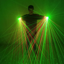 Sky Star RG Лазерные перчатки Лазерная варежка Ray Glove Rave LED Flash Finger Palm Light Dress Up Светодиодный костюм робота