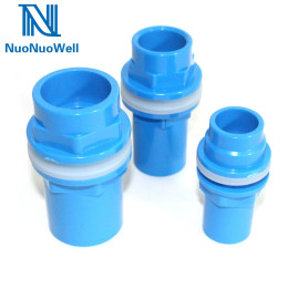NuoNuoWell 20/25/32/40 мм синяя перегородка для аквариума, морская труба, фитинг, соединитель, водонепроницаемый ПВХ разъем, водяной резервуар, выход