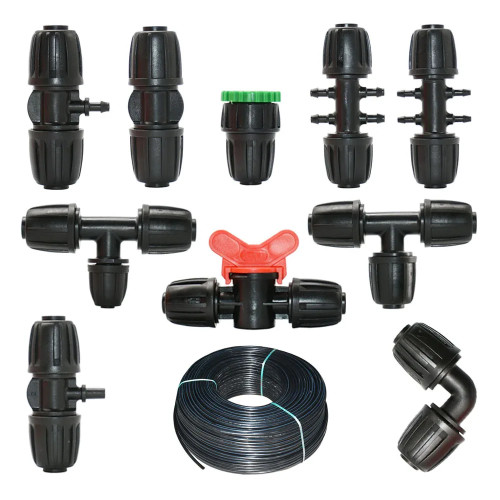 16 мм соединитель садовой ирригационной трубки для полива PE, стопорная гайка для шланга, коленчатый тройник, концевая заглушка, переходные соединители, соединения для сельскохозяйственных водопроводных труб