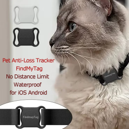 Мини Bluetooth GPS-трекер для кошек и собак, анти-потерянный водонепроницаемый GPS-локатор, ошейники в реальном времени для кошек и щенков, дистанционный глобальный локатор
