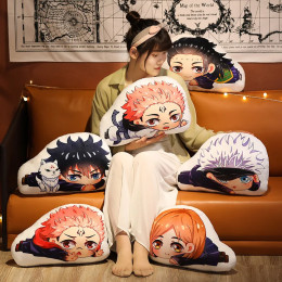 Kawaii Jujutsu Kaisen плюшевые подушки милые аниме подушки Gojo Satoru Dakimakura Geto Suguru мягкая кукла Yuji Itadori подушка