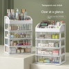 Настольный ящик для хранения, ящик для хранения украшений для волос, многослойный шкаф для хранения косметики, шкатулка для драгоценностей, канцелярские принадлежности, многофункциональный